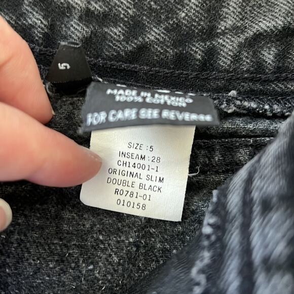 Vintage 90's BONGO "Original Slim Double Black" High Rise Cotton Mom-Jeans - Picture 9 of 13